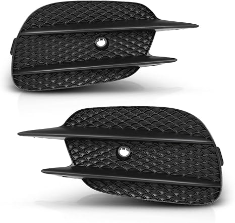 G-PLUS Front Bumper Grille Fog Light Cover Trim Compatible with Benz E-Class