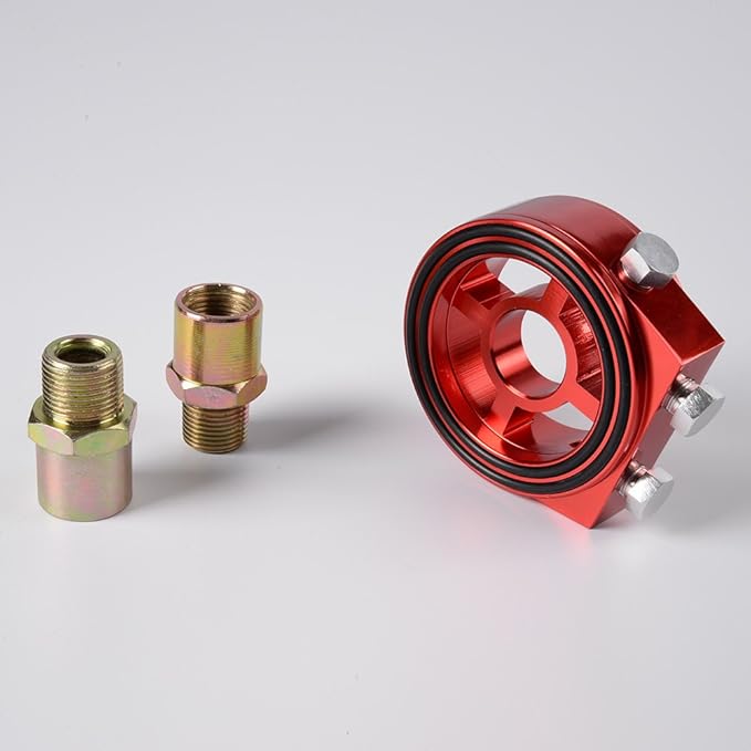 Racing Sport JDM Aluminum Oil/Gauge Filter Sandwich Adapter Plate Kit